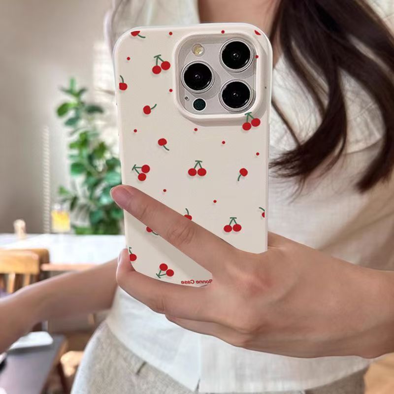 Samsung Galaxy A55 - لطيف الكرتون الكرز Lichee نمط قضية