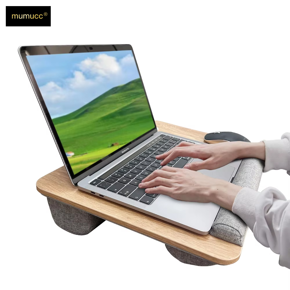 Tablet Lap Desk - مكتب لابتوب خشبي معلق على السرير