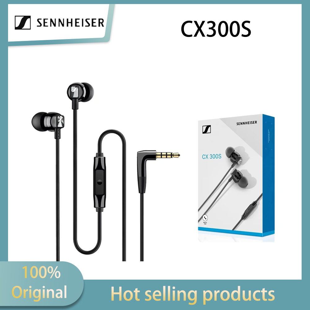 Wired Earphone Lightning - سماعات أذن سينهايزر CX300S للموسيقى، سماعات