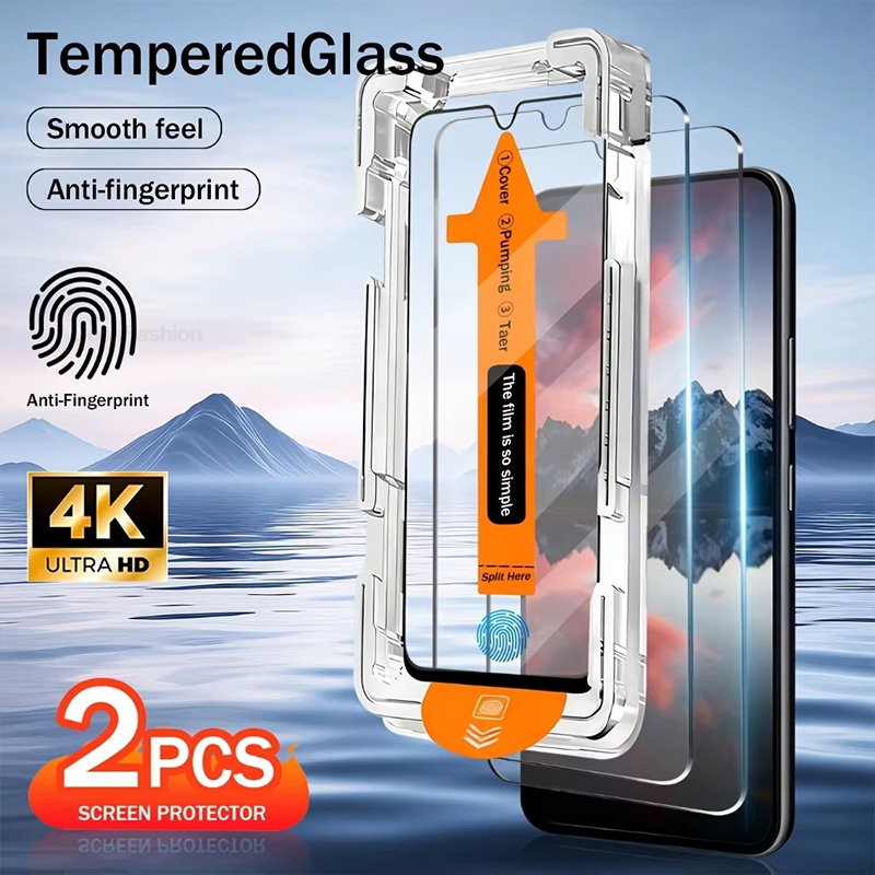 2/4 قطع زجاج مقوى خالٍ من الغب - مراجعة Oneplus Tablet Accessories وسعره