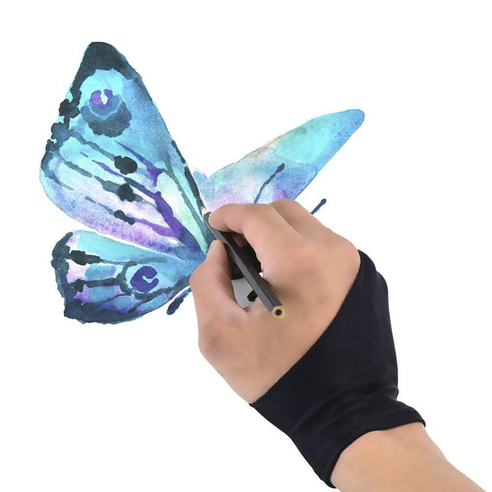 قطعتان من قفازات الرسم للفناني - مراجعة Drawing Glove Artist وسعره