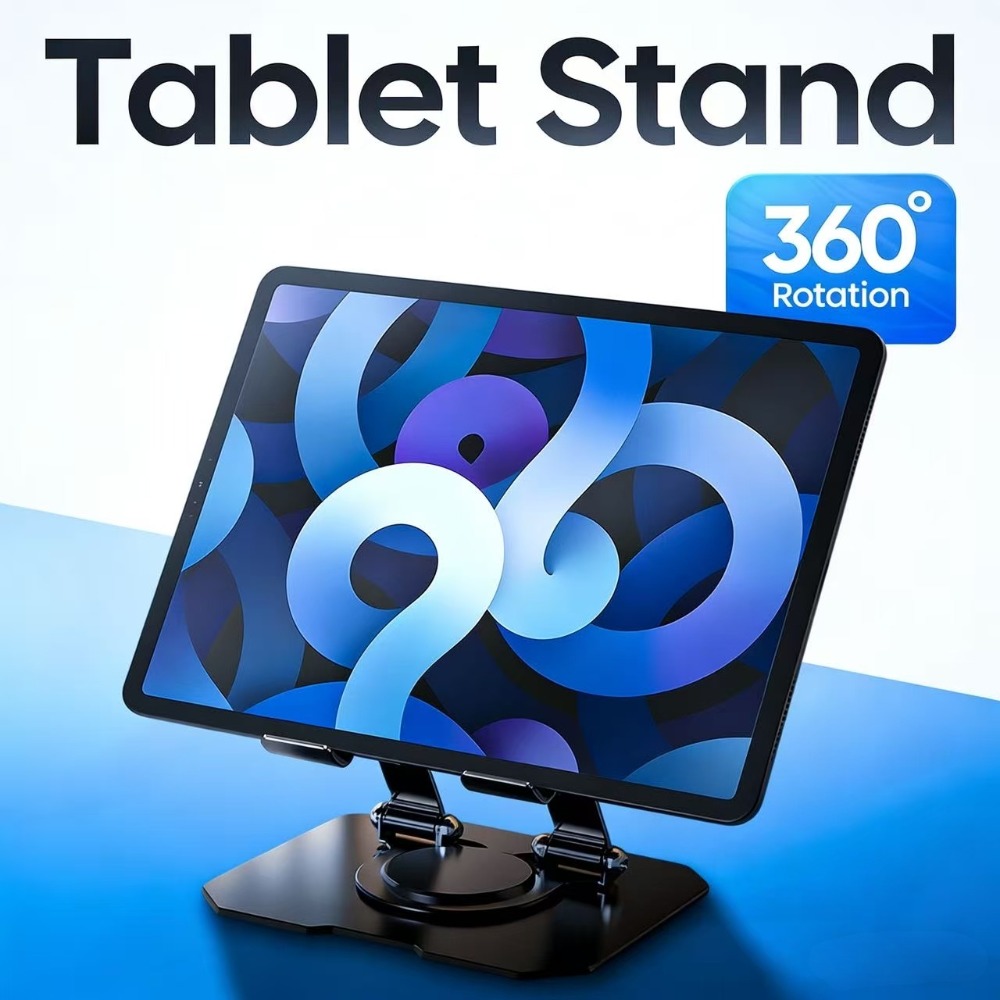 360 °   حامل لوحي قابل للدوران - مراجعة Cooling Stand Tablet وسعره