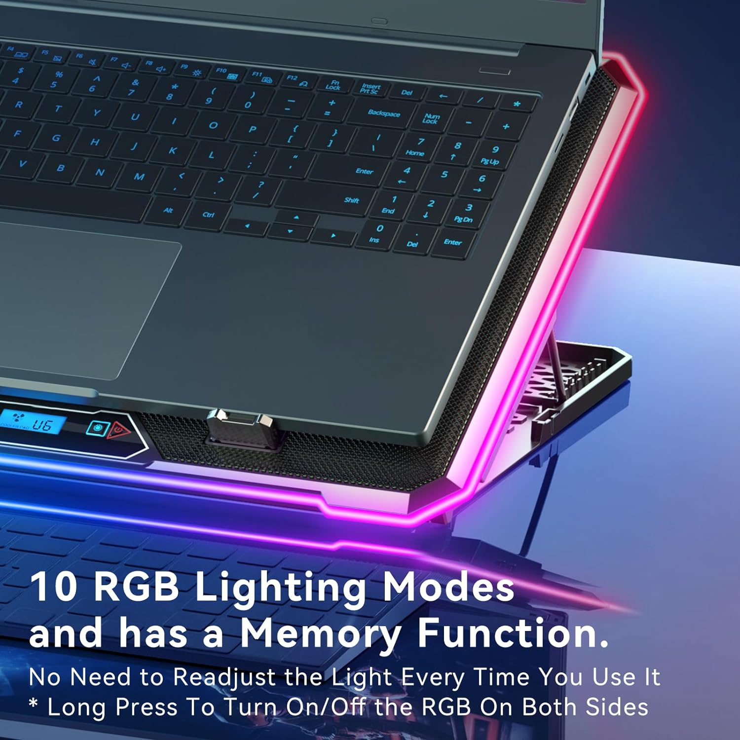 كمبيوتر محمول RGB وسادة تبريد  - مراجعة Cooling Stand Tablet وسعره