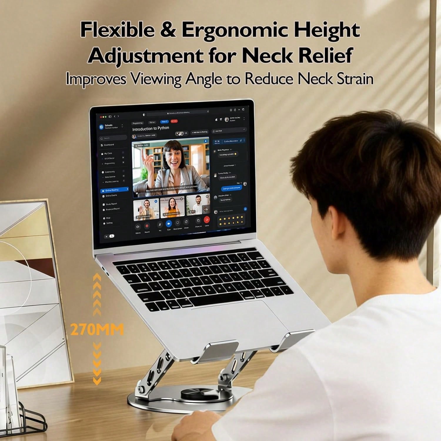 360 °   حامل لابتوب دوار للمكت - مراجعة Tablet Lap Desk وسعره